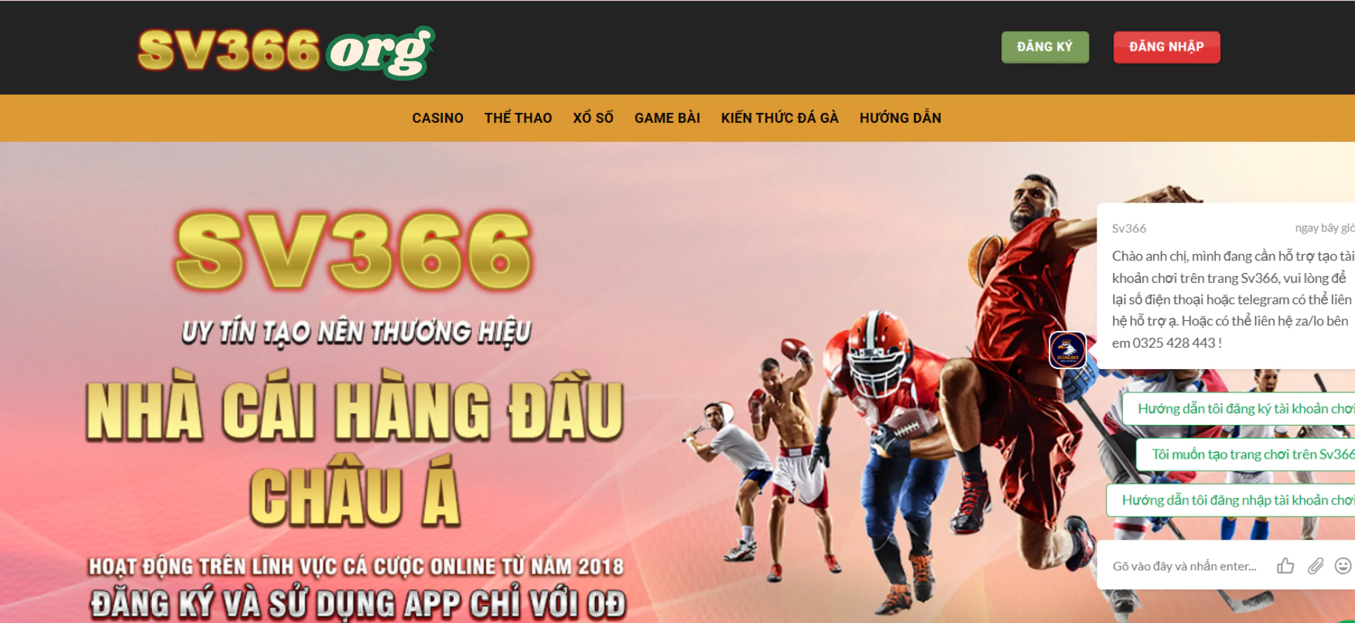 SV366 .ORG TRANG CHỦ